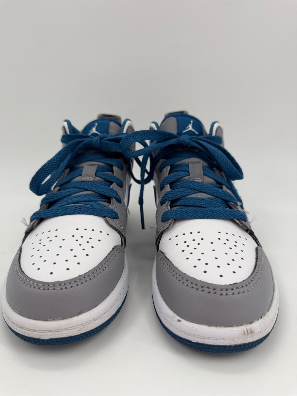 Air Jordan 1 Mid PS "Cement True Blue" (Style Code: DQ8424-014) Size 13.5 C - Picture 7 of 16